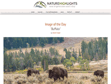 Tablet Screenshot of naturehighlights.com